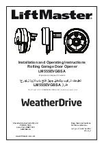 Preview for 1 page of Chamberlain WeatherDrive LM555EVGBSA Installation And Operating Instructions Manual