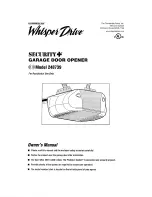 Preview for 1 page of Chamberlain Whisper Drive Security+ 248739 Owner'S Manual