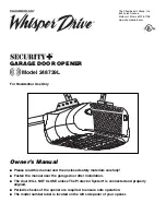 Chamberlain Whisper Drive Security+ 248739L Owner'S Manual preview