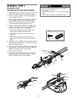 Preview for 10 page of Chamberlain Whisper Drive Security+ HD700D Owner'S Manual