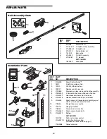 Preview for 40 page of Chamberlain Whisper Drive Security+ HD900D Owner'S Manual