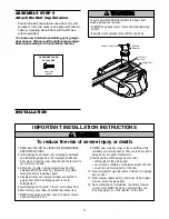 Preview for 11 page of Chamberlain Whisper Drive WD822K Owner'S Manual