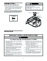 Preview for 11 page of Chamberlain Whisper Drive WD922K Owner'S Manual