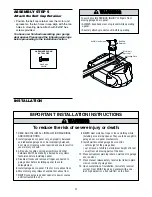 Предварительный просмотр 11 страницы Chamberlain Whisper Drive WD922KC Owner'S Manual