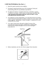 Предварительный просмотр 7 страницы Chambers MVW102BSS Installation And User Manual