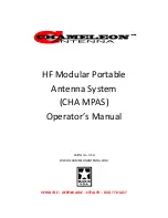 Предварительный просмотр 1 страницы Chameleon Antenna CHA MPAS Operator'S Manual