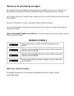 Preview for 3 page of Champ FX460E Owner'S Manual