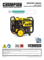 Preview for 1 page of Champion Global Power Equipment 100416 Operator'S Manual