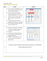 Предварительный просмотр 2 страницы Champion instruments WR1 Programming Manual