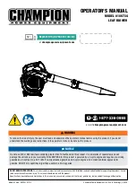 Preview for 1 page of Champion Power Equipment 100734 Operator'S Manual