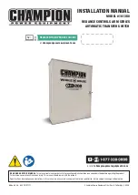 Champion Power Equipment 101380 Installation Manual preview