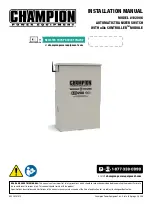 Preview for 1 page of Champion Power Equipment 102006 Installation Manual