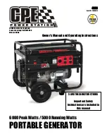 Preview for 1 page of Champion Power Equipment 41111 Owner'S Manual And Operating Instructions