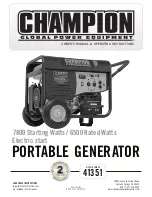 Champion Power Equipment 41351 Owner'S Manual And Operating Instructions preview