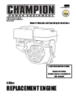 Preview for 1 page of Champion Power Equipment 61302 Owner'S Manual And Operating Instructions