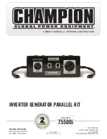 Предварительный просмотр 1 страницы Champion Power Equipment 75500i Owner'S Manual