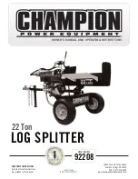 Preview for 1 page of Champion Power Equipment 92208 Owner'S Manual And Operating Instructions