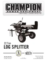 Preview for 1 page of Champion Power Equipment 92221 Owner'S Manual & Operating Instructions