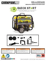 Preview for 1 page of Champion Power Equipment Champion Pro 100430 Quick Start