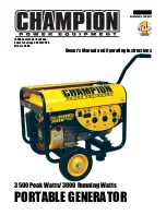 Champion Power Equipment CSA40015 Owner'S Manual And Operating Instructions preview