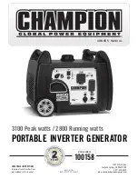 Preview for 1 page of Champion 100158 Owner'S Manual