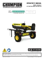 Предварительный просмотр 1 страницы Champion 100326-1 Operator'S Manual