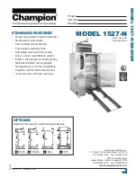 Preview for 1 page of Champion 1527-N Specifications