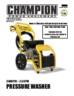 Предварительный просмотр 1 страницы Champion 2400 PSI - 2.2 GPM Owner'S Manual