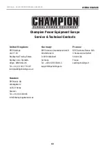 Preview for 44 page of Champion 500559-EU Operator'S Manual