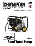 Preview for 1 page of Champion 64022 Owner'S Manual And Operating Instructions