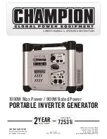 Preview for 1 page of Champion 72531i Owner'S Manual & Operating Instructions