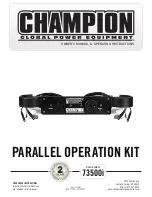 Preview for 1 page of Champion 73500i Owner'S Manual