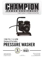 Preview for 1 page of Champion 78021 Owner'S Manual & Operating Instructions