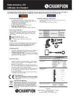 Preview for 4 page of Champion 94521CH User Manual