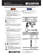 Preview for 5 page of Champion 94521CH User Manual