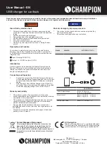 Предварительный просмотр 2 страницы Champion 94842CH User Manual