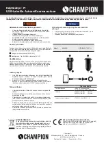 Предварительный просмотр 5 страницы Champion 94842CH User Manual