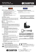 Предварительный просмотр 1 страницы Champion 94950CH User Manual