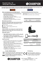 Preview for 3 page of Champion 94950CH User Manual