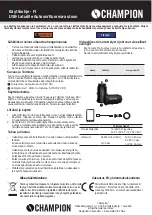 Предварительный просмотр 5 страницы Champion 94950CH User Manual