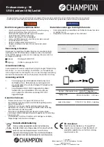 Предварительный просмотр 1 страницы Champion 97034CH User Manual