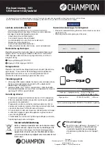 Предварительный просмотр 4 страницы Champion 97034CH User Manual