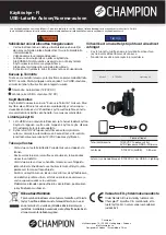 Предварительный просмотр 5 страницы Champion 97034CH User Manual