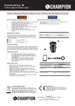 Preview for 1 page of Champion 97053CH User Manual