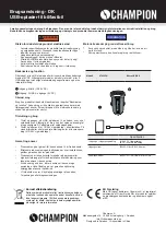 Предварительный просмотр 3 страницы Champion 97053CH User Manual