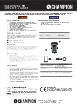 Preview for 4 page of Champion 97053CH User Manual