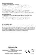 Preview for 5 page of Champion ADM100 User Manual