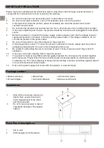 Предварительный просмотр 2 страницы Champion AST110 User Manual