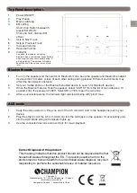 Предварительный просмотр 3 страницы Champion AST110 User Manual