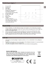 Preview for 5 page of Champion AST110 User Manual